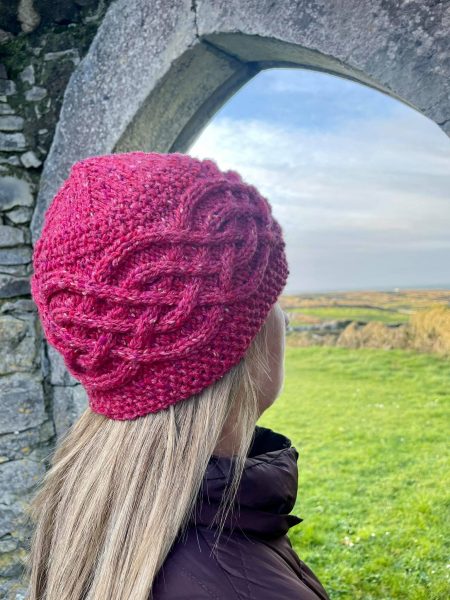 celtic hat raspberry