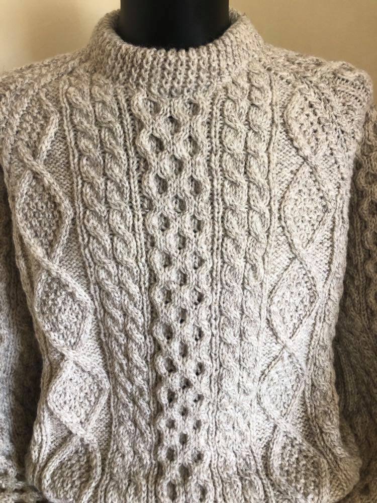 Aran hand knit sweaters hotsell