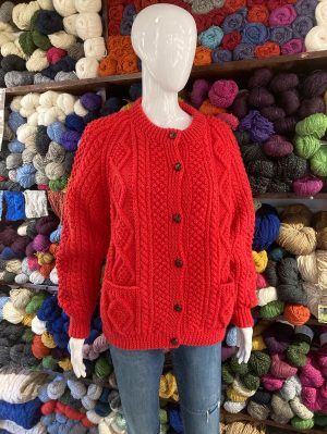 HANDKNIT ARAN JACKET  (HKAJ1) SMALL