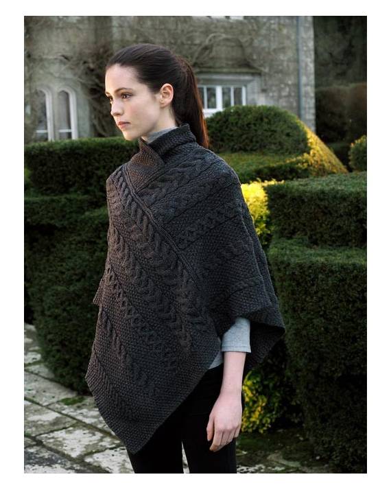 ARAN PONCHO CAPE AP5 - Aran Islands Sweaters