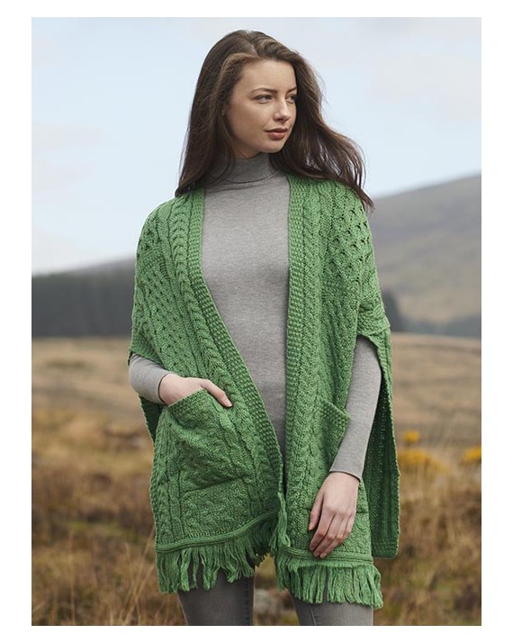 irish wrap sweater
