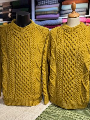 HANDKNIT ARAN SWEATER (HKS13) MEDIUM