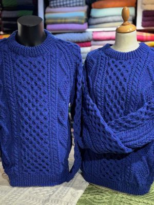 HANDKNIT ARAN SWEATER (HKS10) MEDIUM