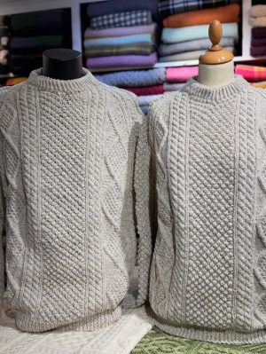 HANDKNIT ARAN SWEATER (HKS31) Large
