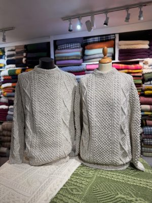 HANDKNIT ARAN SWEATER (HKS31) Large