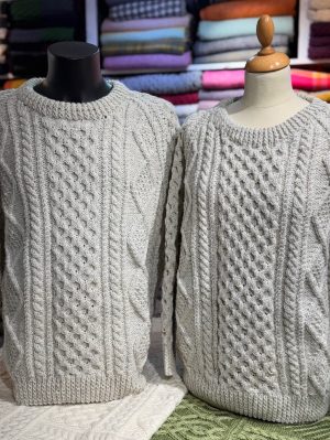HANDKNIT ARAN SWEATER (HKS38) LARGE
