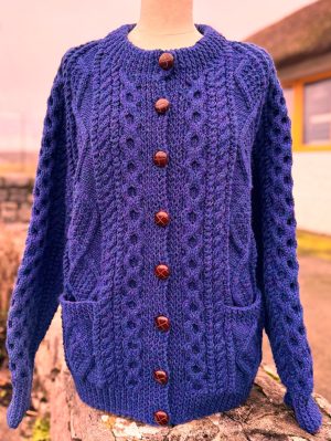 HANDKNIT ARAN JACKET (HKAJ10) MEDIUM