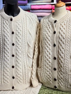 HANDKNIT ARAN JACKET (HKAJ17) XX LARGE