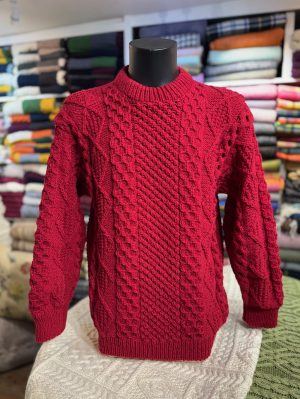HANDKNIT ARAN SWEATER (HKS45) Large