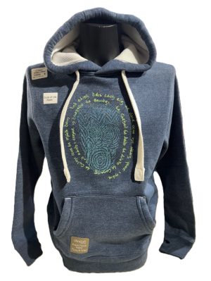 9th CENTURY POEM CELTIC HOODIE (IN IRISH LANGUAGE)